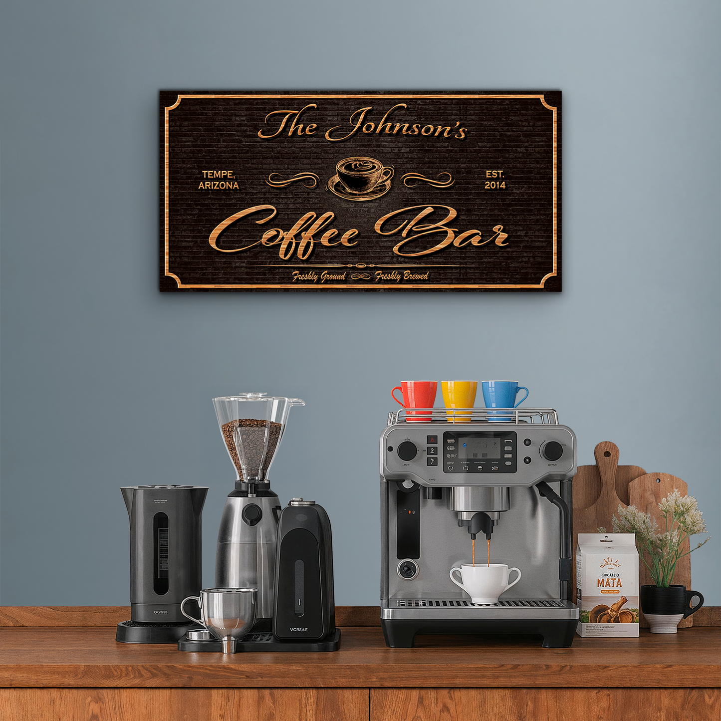 Personalized Coffee Bar Sign III