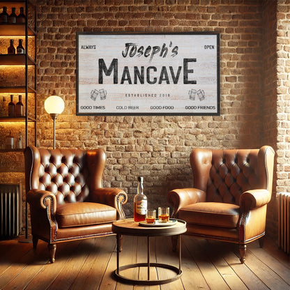 Man Cave Good Times Bar Sign