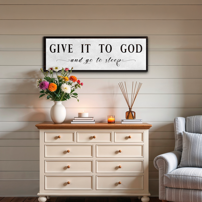 Give It To God - Stretched Canvas F8001