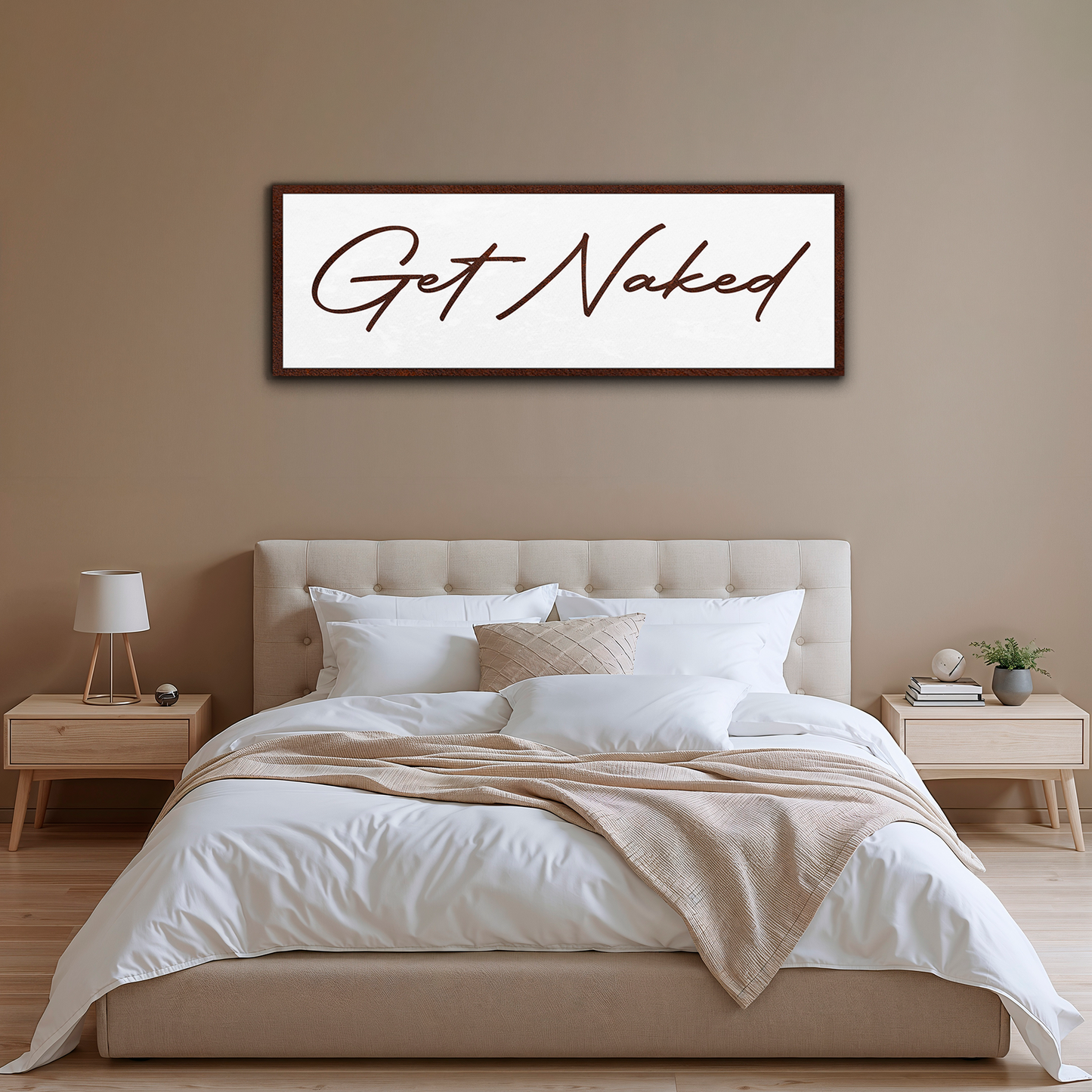 Get Naked Bathroom Sign F8003