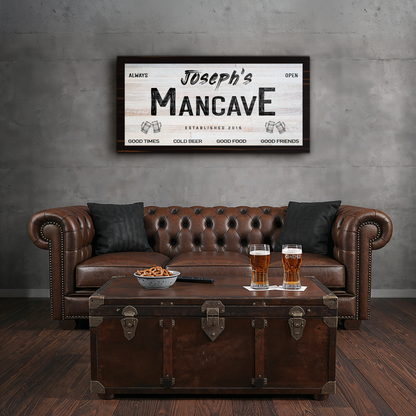 Man Cave Personalized Bar Sign P1009