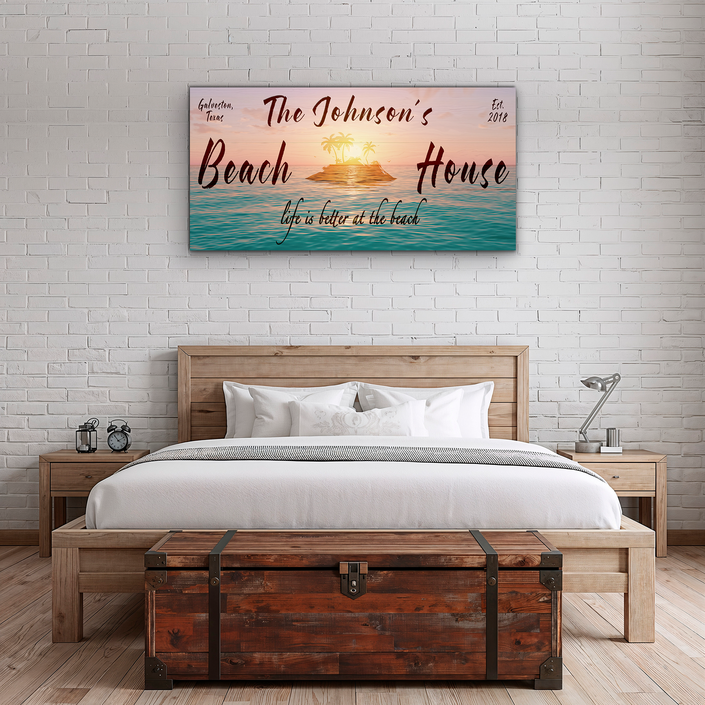 Beach House Personalized Name Sign - P1010