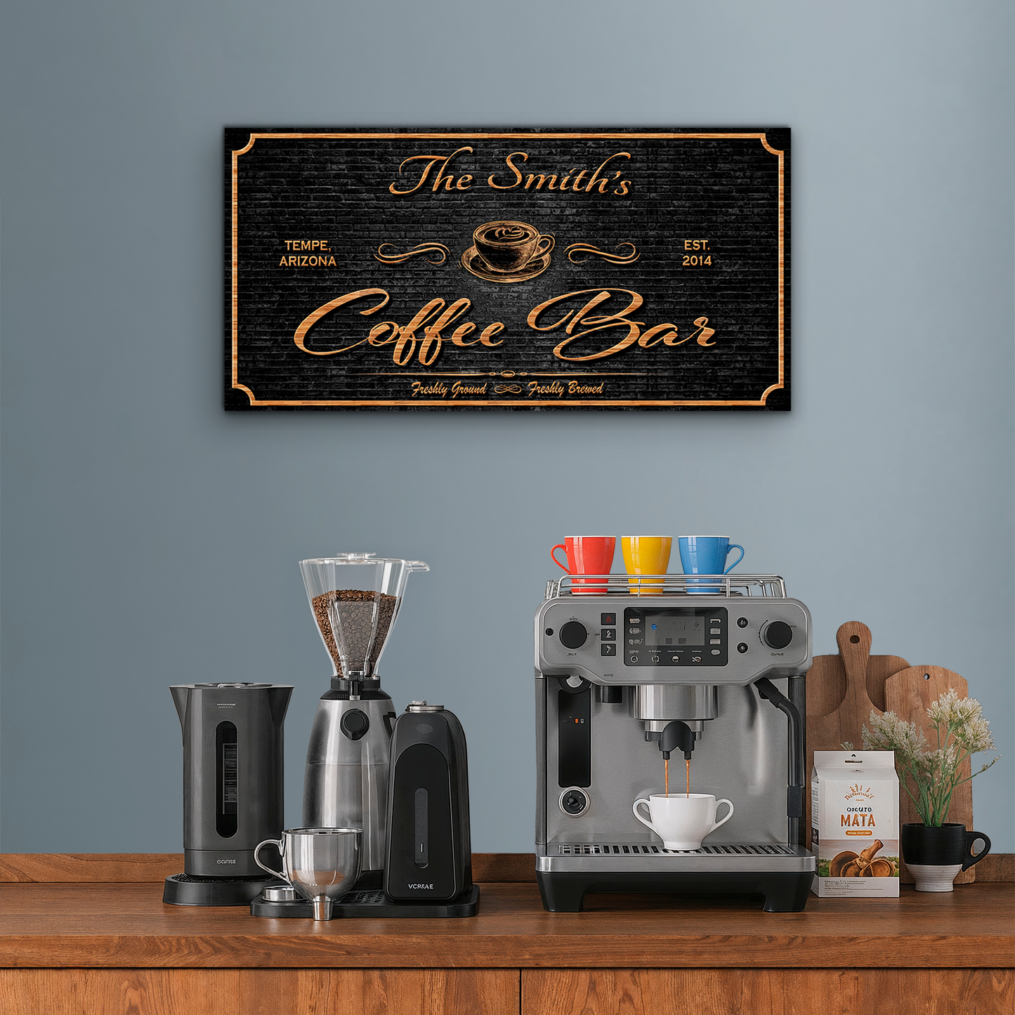 Personalized Coffee Bar Sign II