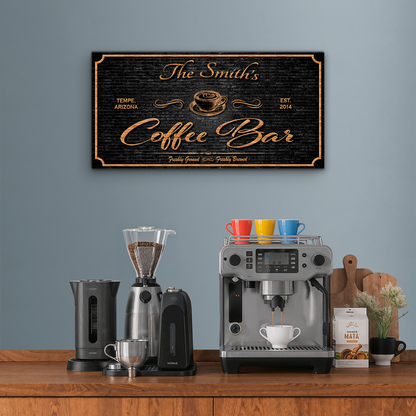 Personalized Coffee Bar Sign II