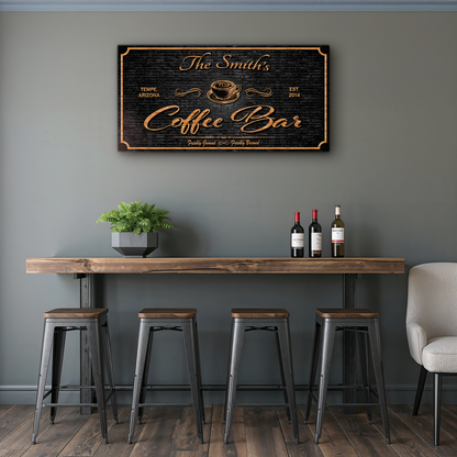 Personalized Coffee Bar Sign II