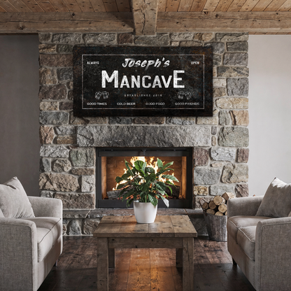 Man Cave Personalized Bar Sign P1016