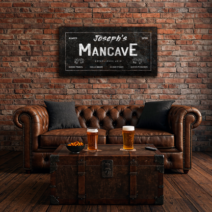 Man Cave Personalized Bar Sign P1016